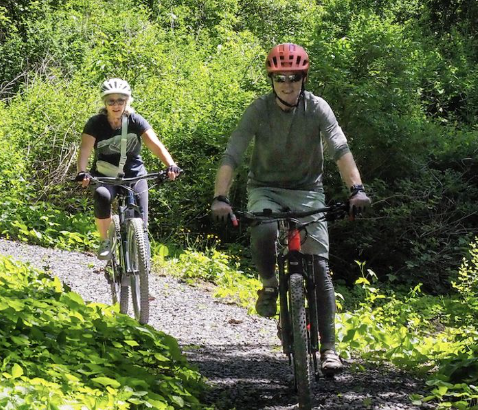 Mountain biking on the Baird Creek trails